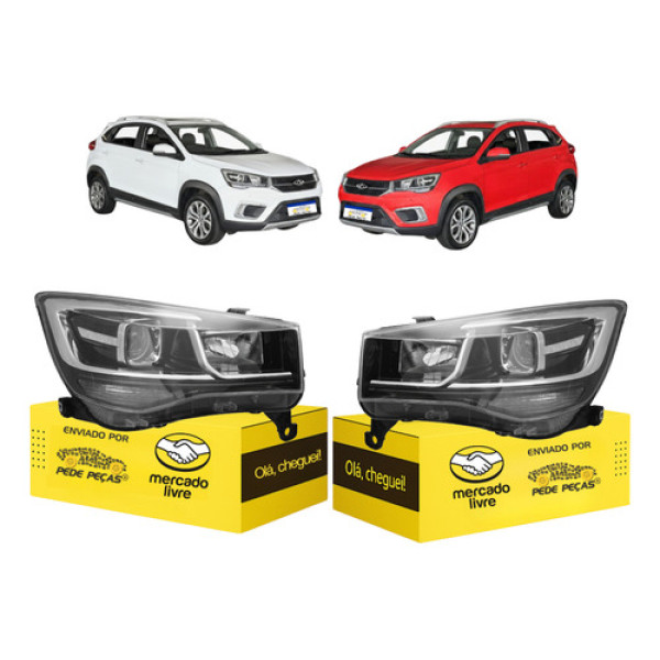 Par Farol Chery Tiggo 2 2018 2019 2020 A 2022 Eletrico Novo Ambos Lados