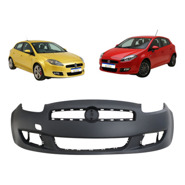 Parachoque Dianteiro Fiat Bravo 2011 A 2014 Preto Liso Novo Preto