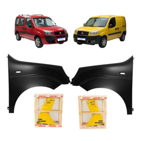 Par Paralama Doblo 2010 11 12 13 14 15 16 17 18 19 2020 2021