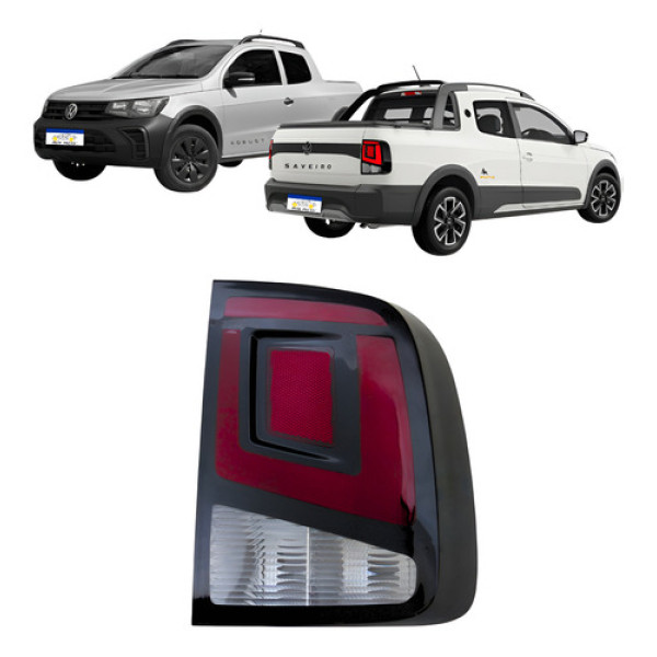 Lanterna Traseira Direita Volkswagem Saveiro G9 2023 A 2026 Direito/passageiro Bicolor