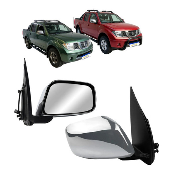 Retrovisor Le Nissan Frontier 2008 A 2016 Elétrico Cromado