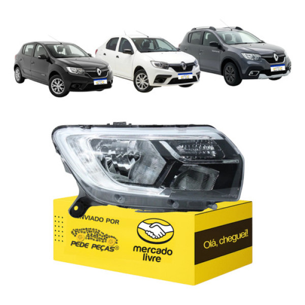 Sinaleira Sandero Stepway 2020 21 22 23 24 2025 C/led L.d Direito/passageiro