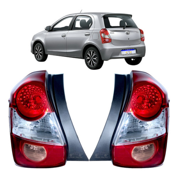 Par Lanterna Toyota Etios 2013 2014 2015 2016 A 2021 Ré Rosa
