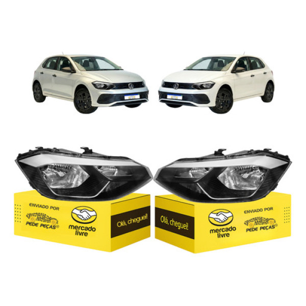 Par Farol Sinaleira Vw Polo Track 2023 2024 2025 2026 Novo Ambos Lados