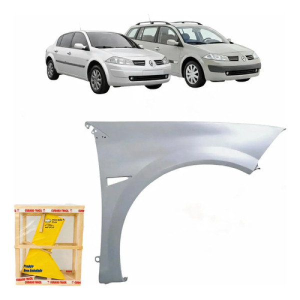 Paralama Megane Sedan Grand Tour Cc 2006 2007 2008 A 13 Novo