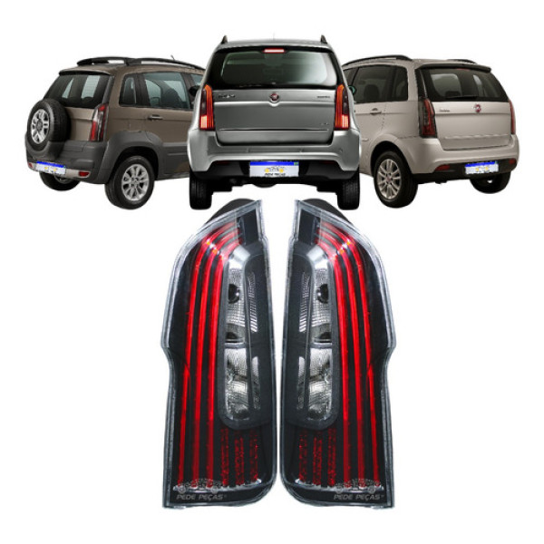 Sinaleira Lanterna Fiat Idea 2011 2012 2013 A 16 C/led Fume