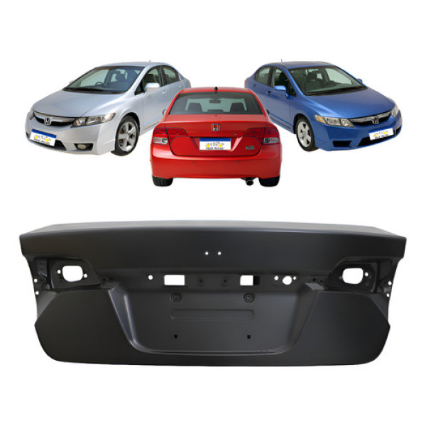 Tampa Traseira Porta Malas Honda New Civic 2007 2008 A 2011 Preto Tampa Traseira Porta Malas Honda New Civic 2007 2008 A 2011 Preto