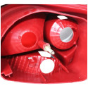 Sinaleira Traseira Peugeot 207 Hatch 2008 09 10 11 A 2015 Le Esquerdo/motorista Vermelho/critsal Com Grade Cromada