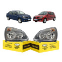 Par Farol Dianteiro Renault Clio 2004 2005 2006 2007 A 2012 Direito