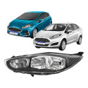 Farol Ford New Fiesta 2013 2014 2015 2016 2017 2018 2019 Le - Esquerdo/motorista