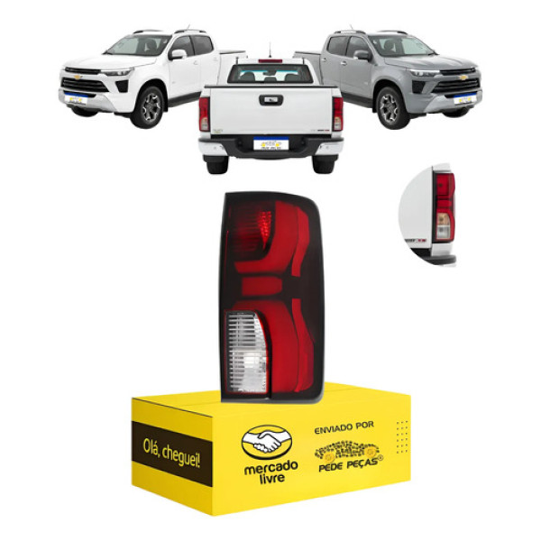 Lanterna Sinaleira Chevrolet S10 2025 2026 C/led Nova Ld Direito/passageiro Fume