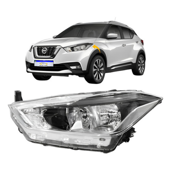 Farol Nissan Kicks 2017 2018 2019 2020 2021 Novo L.e Esquerdo