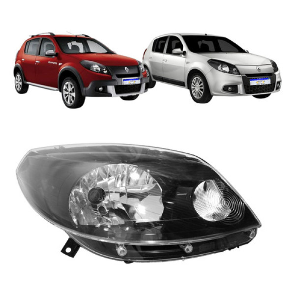 Farol Renault Sandero Novo  2012 2013 2014 Ld
