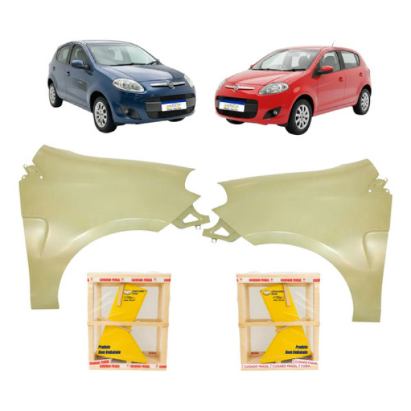 Par Paralama Fiat New Palio 2013 A 2017 Essence