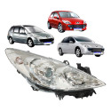 Farol Peugeot 307 2007 2008 2009 2010 2011 2012 Cromado Ld - Direito