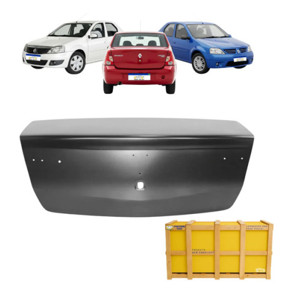 Tampa Traseira Renault Logan 2007 2008 2009 2010 Preto