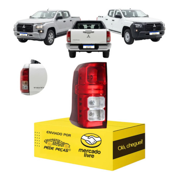 Lanterna Sinaleira Mitsubishi Triton Gls 2026 S/led Nova L.e Esquerdo/motorista Vermelho