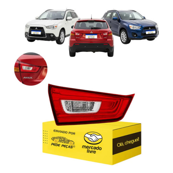 Lanterna Tampa Mitsubishi Asx 2010 2011 12 13 14 A 2022 L.e Esquerdo/motorista Cristal