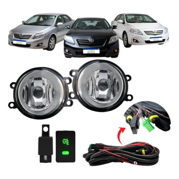 Par Farol Milha Toyota Corolla 2008 2009 2010 2011 2012 2013