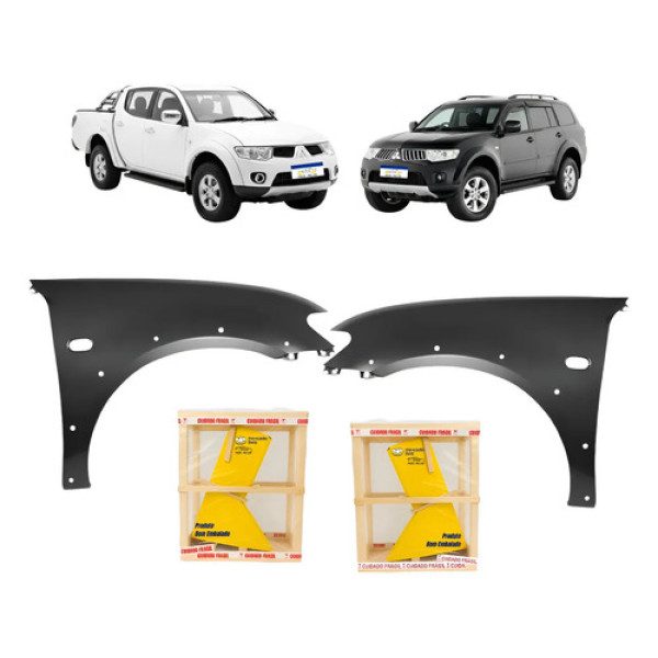 Par Paralama L200 Triton Pajero Dakar 2007 2008 09 10 A 2018