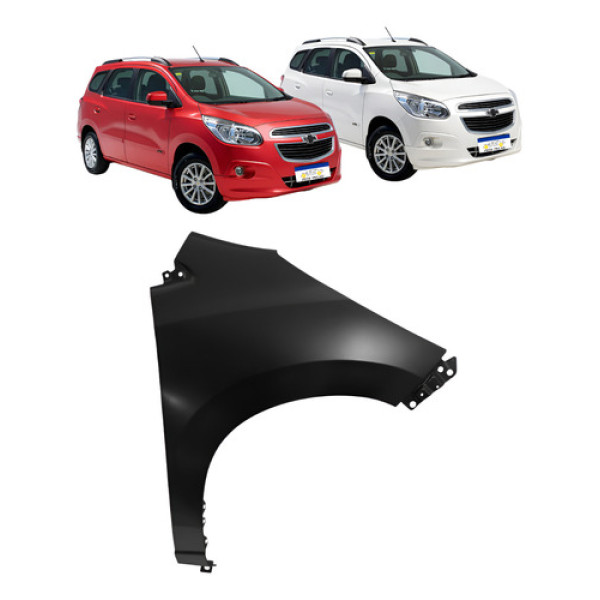 Paralama Direito Gm Spin 2014 A 2018 Sem Furo Preto Novo