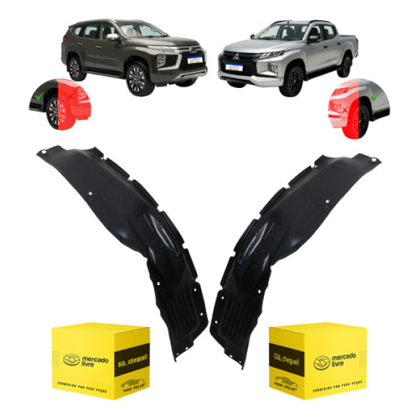 Par Parabarro Dianteiro Dakar L200 2021 A 2025 Posterior