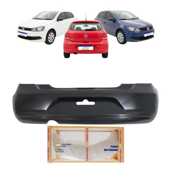 Parachoque Traseiro Volkswagen Gol G6 2013 14 15 2016