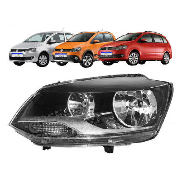 Farol Vw Fox Crossfox Spacefox 2010 2011 2012 2013 2014 Le