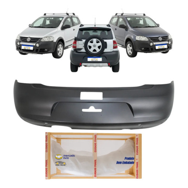 Parachoque Traseiro Crossfox 2008 2009 2010 Total Flex Novo