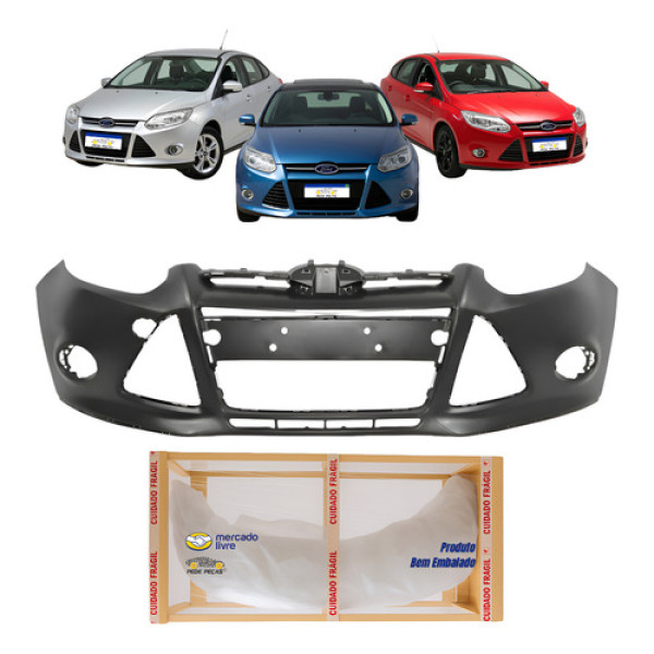 Parachoque Dianteiro Ford Focus 2014 2015 S Se Hatch Sedan Preto
