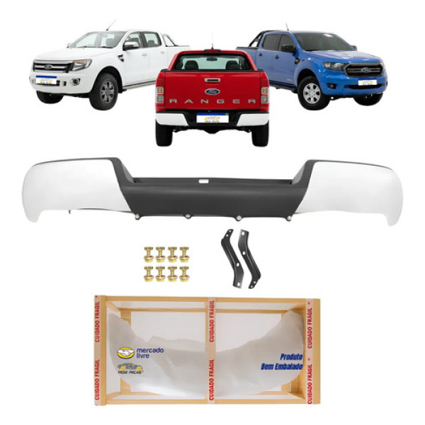 Parachoque Traseiro Ford Ranger 2013 14 15 A 20 21 22 2023
