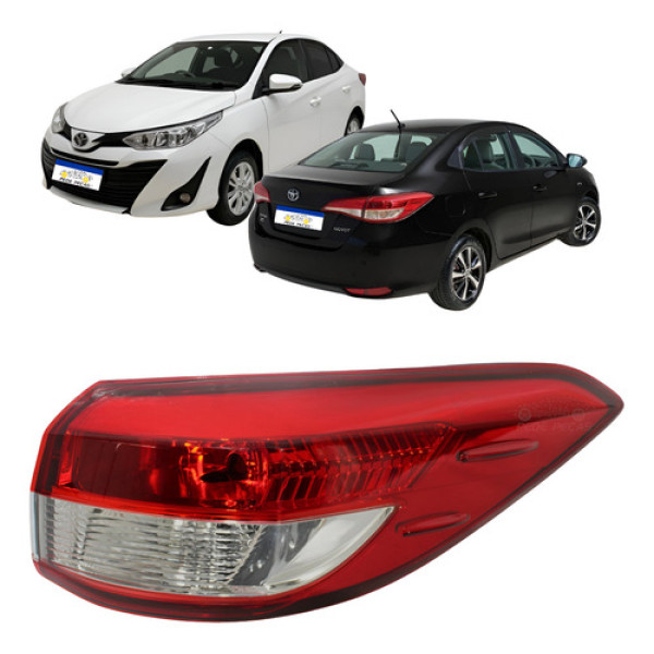 Lanterna Direita Canto Toyota Yaris Sedan 2019 2020 A 2025 Direito/passageiro Direito