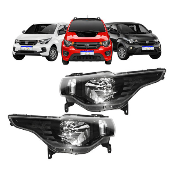 Farol Fiat Mobi 2016 2017 2018 2019 2020 2021 2022 23 24 Par