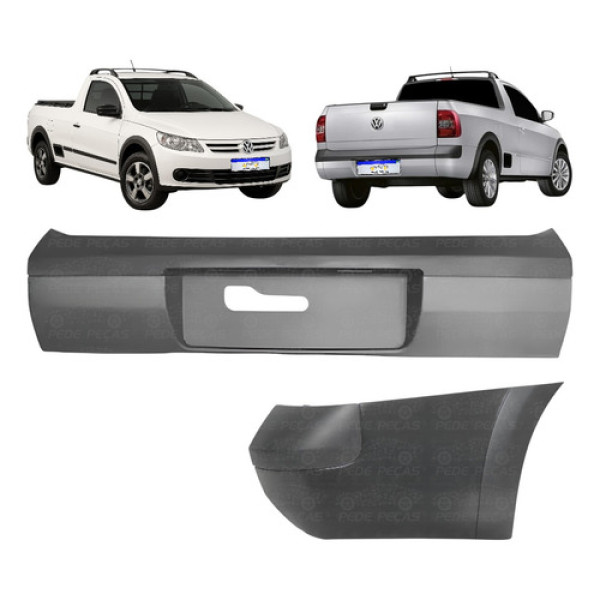 Kit Parachoque Polaina Saveiro G5 G6 2009 A 2016 Ld S/furo