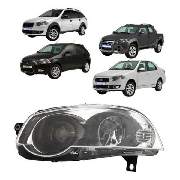 Farol Fiat Palio 2009 A 2011 Palio Weekend 2009 A 2014  