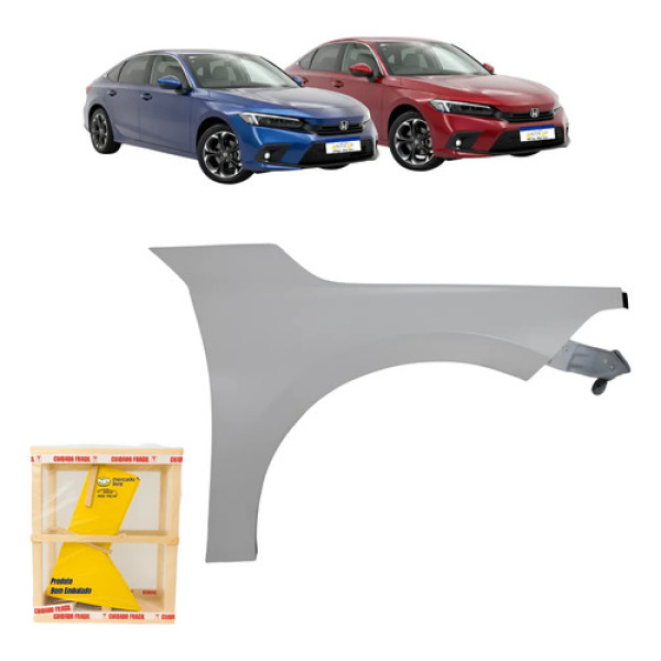 Paralama Honda Civic G11 Touring 2023 24 2025 Branco Ld