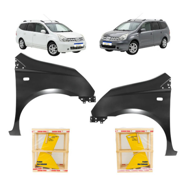 Par Paralama Nissan Livina S Sl Novo 2009 A 2014