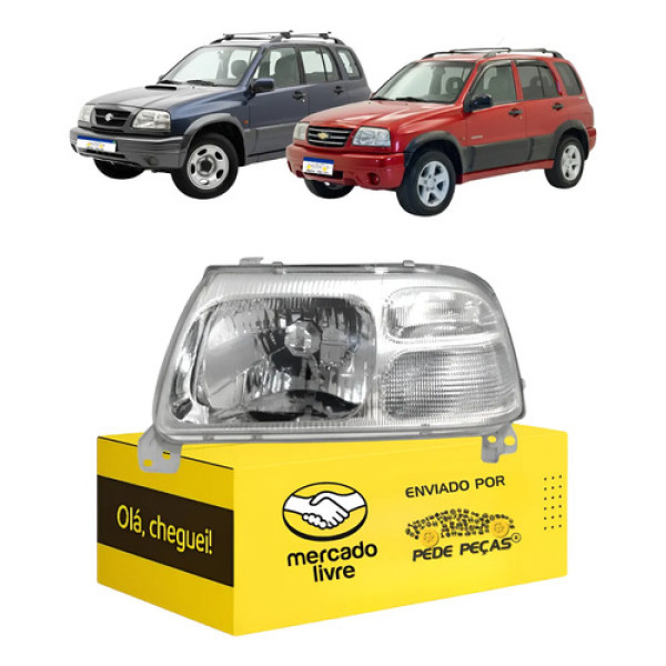 Farol Tracker Vitara 2001 2002 2003 2004 2005 2006 2007 L.e Esquerdo/motorista