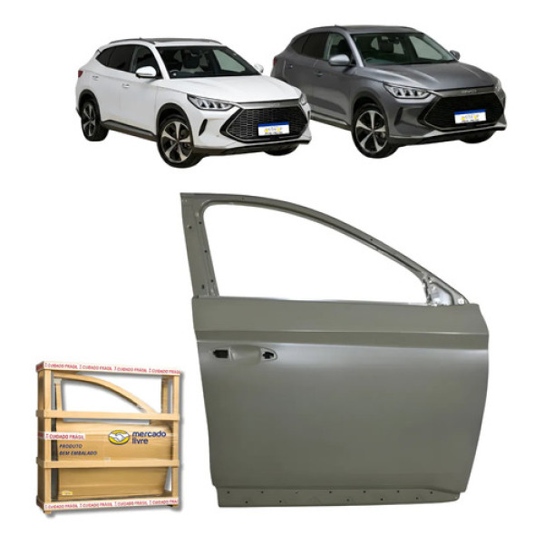 Porta Dianteira Byd Song Plus 2023 2024 2025 2026 L.d Nova Dianteira Direito Cinza