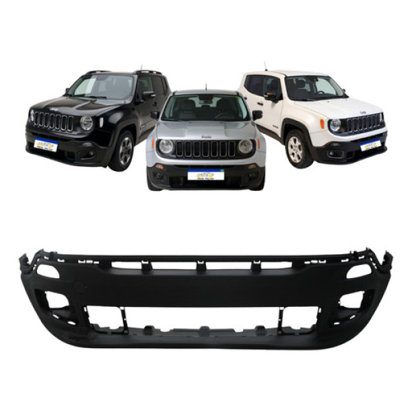 Parachoque Dianteiro Renegade 2015 A 2018 Preto Texturizado