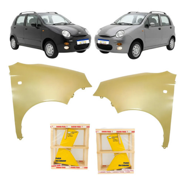 Par Paralama Chery Qq 2010 2012 A 2015 Novo
