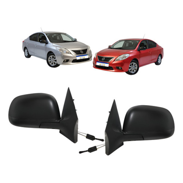Retrovisor Nissan Versa 2012 A 2014 Par Manual C/controle