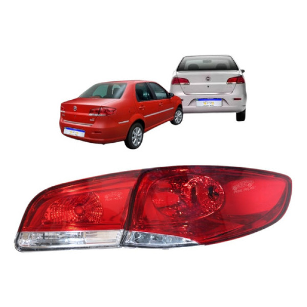Par Lanterna Tampa + Canto Fiat Siena 2008 2009 A 2016 Ld