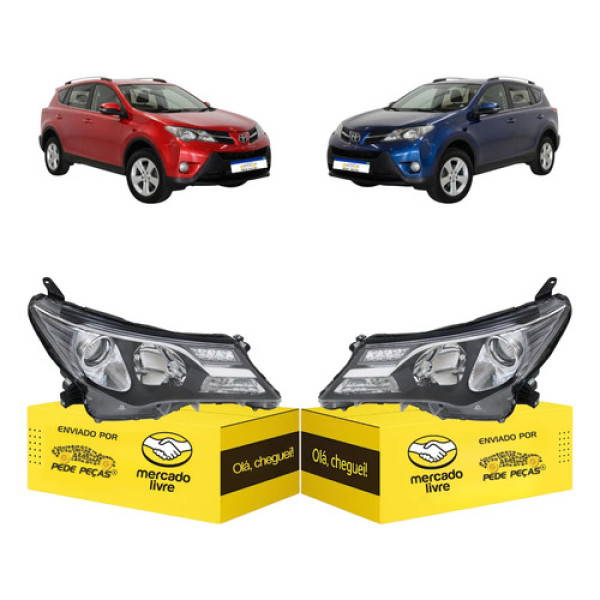 Farol Sinaleira Toyota Rav4 2013 14 2015 Elétrico C/led Par Ambos Lados