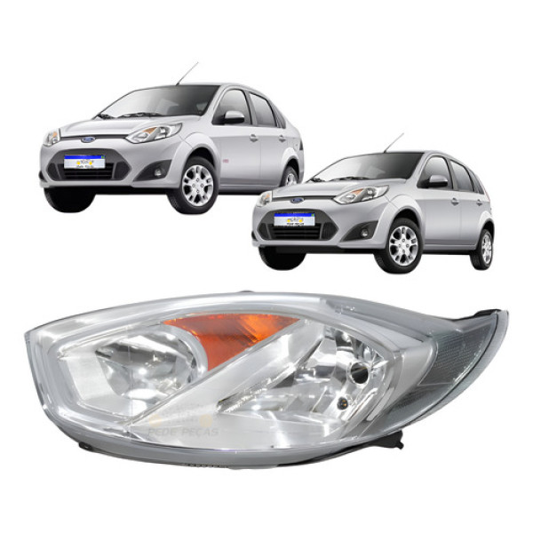 Farol Ford Fiesta 2010 2011 2012 2013 2014 Lado Esquerdo Esquerdo