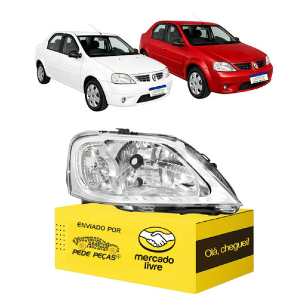 Sinaleira Direita Renault Logan 2007 2008 2009 2010 Cromado Direito/passageiro
