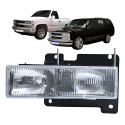 Farol Gm Silverado Foco Duplo 1993 94 95 96 97 98 A 2001