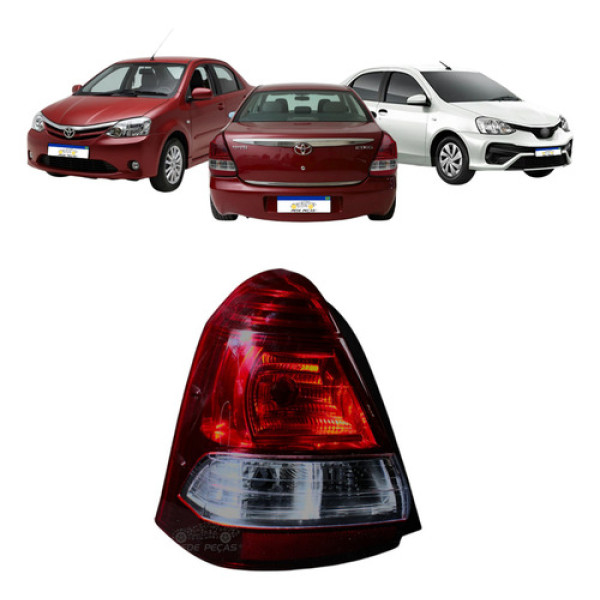 Lanterna Toyota Etios Sedan 2013 2014 A 2018 Fume Esquerdo