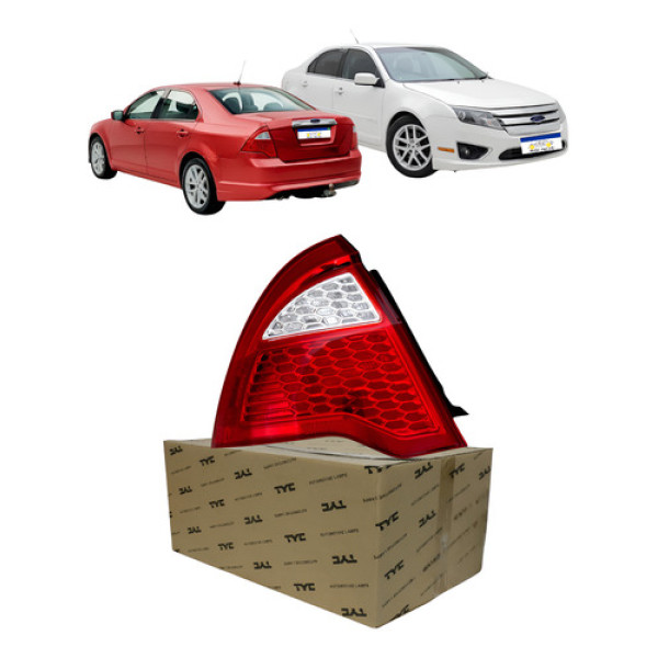 Lanterna Esquerda Ford Fusion 2009 2010 2011 2012 Sel Awd Vermelho Esquerdo/motorista