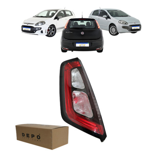 Lanterna Sinaleira Punto 2013 2014 2015 2016 2017 Led L.e Esquerdo/motorista Vermelho